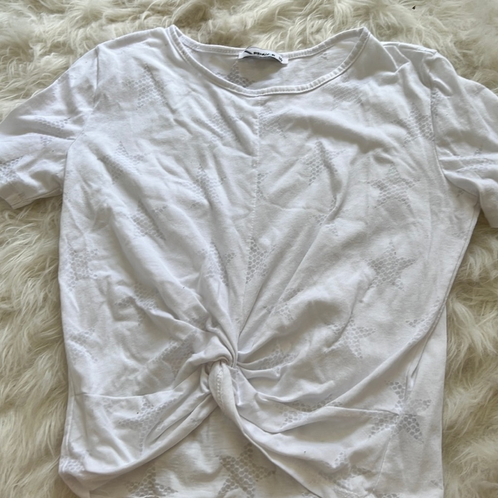 White preppy star shirt